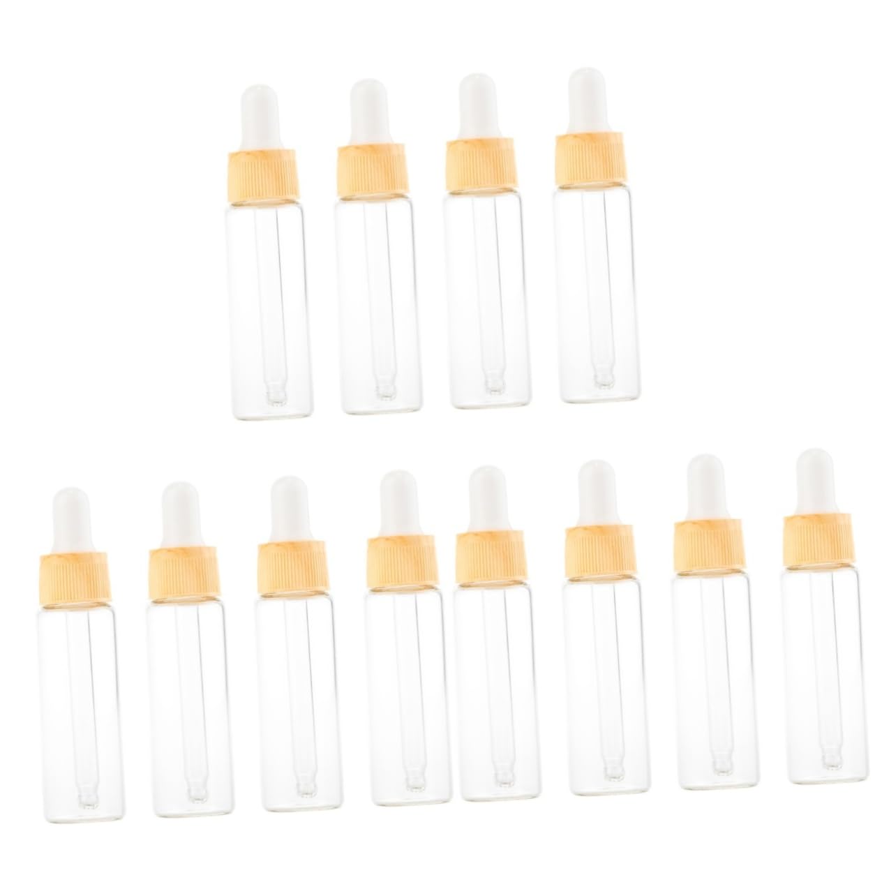 Healeved 12pièces Bouteille Avec Pipette Flacon Pour Huiles Essentielles Cosmétiques Et Produits De Soins