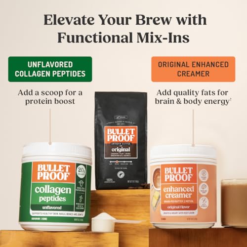 Image of Bulletproof The Mentalist Medium-Dark Roast Whole Bean Coffee, 5 Pounds (bulk), 100% Arabica Beans, Clean Coffee Tested for Toxins