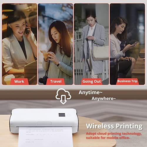 Image of Portable Printers Wireless for Travel, Thermal Tattoo Stencil Printer for Office,Letter Bluetooth Compact Printer for 8.5 inchx11 inch Size