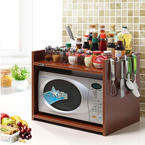 Lsxue Rack de Almacenamiento Doble Rack de Almacenamiento Horno de microondas Rack...