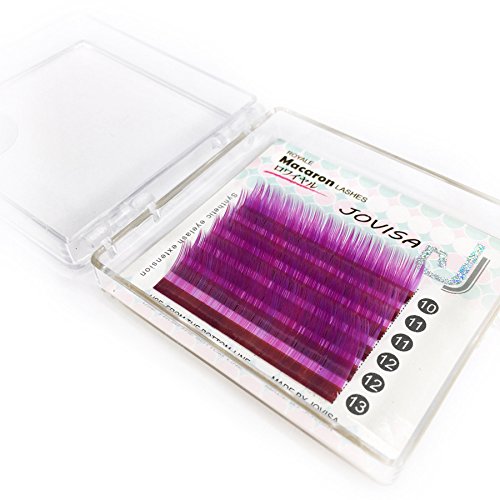 JOVISA Macaron Lash Camouflage Series Eyelash Extension 0.07 Curl C 10-13mm Mixed Tray Colored Lashes