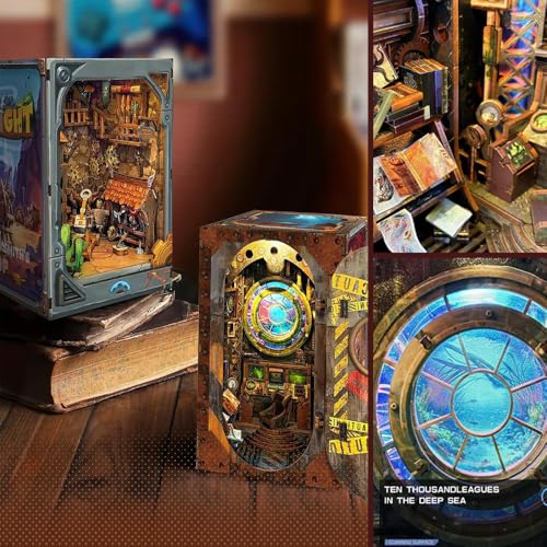 Ahilmrn Steampunk Submarine Book Nook Kit thumbnail 4