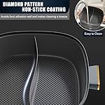 Dezin Hot Pot Electric with Divider, 5.5L Double-Flavor Electric Shabu Shabu Pot, Removable Non-Stick Dual Sided Electric Cooker, 3" Depth Divided Pot with Multi-Power Control, 2 Silicone Ladles - Image 3