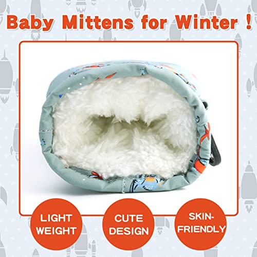 Image of BAVST Toddler Waterproof Mittens Fleece Lined Baby Boys Girls Winter Warm Glove Kids Snow Infant Ski Mitten for 3M-5T