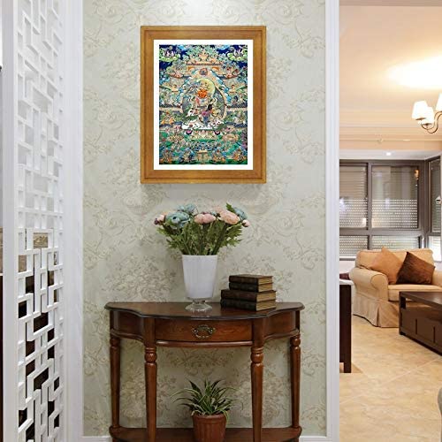 Thangka Tibetaans boeddhisme Thangka onder religieuze schilderijen van rijkdom van rijkdom (kleur: A, afmeting (inch… - Image 3