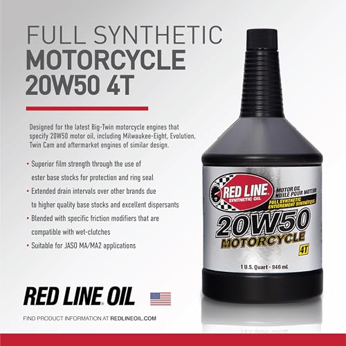 Red Line 20W50 Synthetic Motorcycle Oil