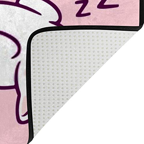Tapis chat mignon en microfibre doux pour protéger le sol stratifié du salon - 5