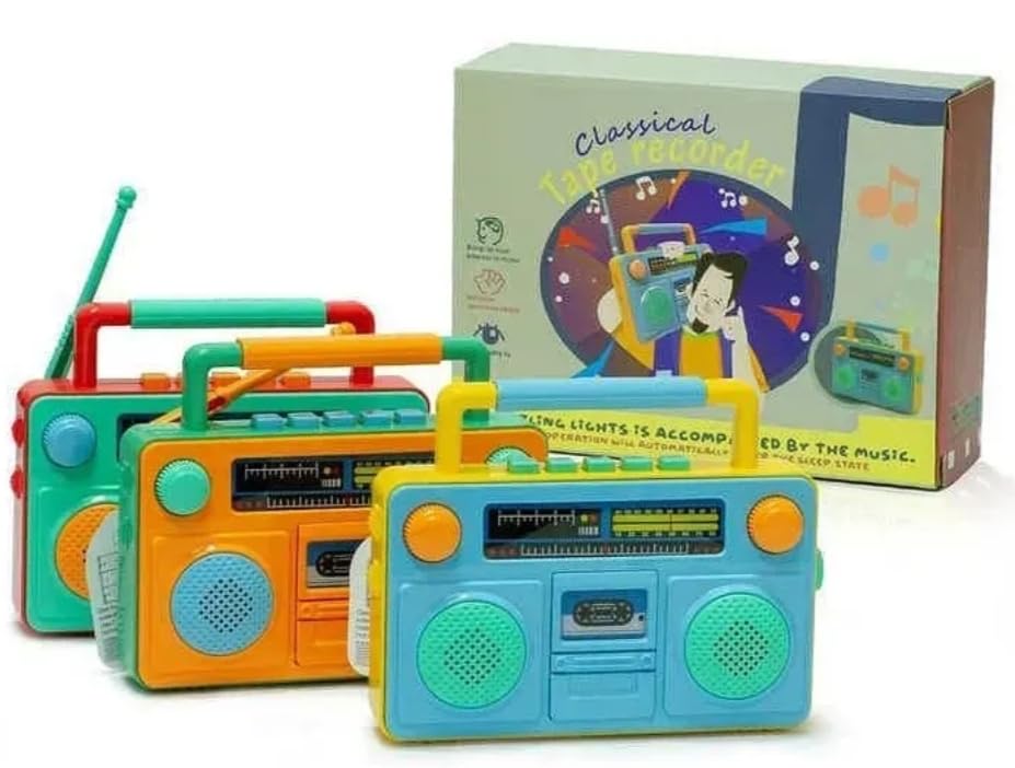 Vintage Radio Toy for Kids – Classic Playtime Fun with a Modern Twist (Colour May Vary)