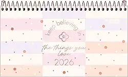 Tilibra - Agenda Espiral Semanal de Bolso 16,7 x 8,9 cm Soho 2026 - Retângulos Coloridos