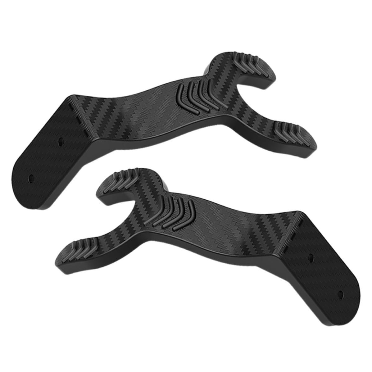 Cabilock 8 Stück Helmaufhänger Wandhaken aus Abs Schwarz für Hut und | Wandmontage, ohne Bohren, Platzsparend für Aufbewahrung, Schlichtes Design, für Hüte und Jacken