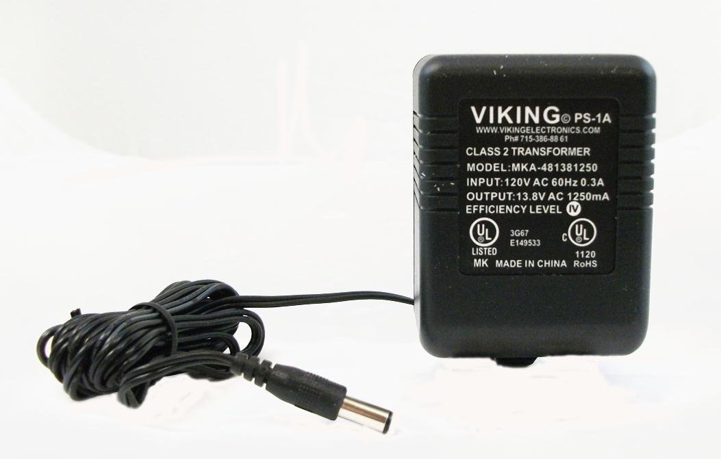 VikingPS-1A Power Supply Barrel Connector [110vac - 13.8vac]
