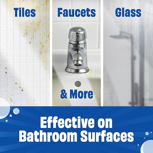 Image of Scrubbing Bubbles Easy Clean Quick Eraser, Multipurpose Durable Bathroom Cleaner Sponge for Shower and Tub Tiles, Sinks, Faucets, Counters, Toilets, Glass Doors & More, 4-Count