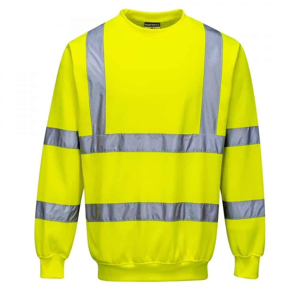 Portwest Sweatshirt Haute Visibilité, Couleur: Orange, Taille: 5XL, B303ORR5XL