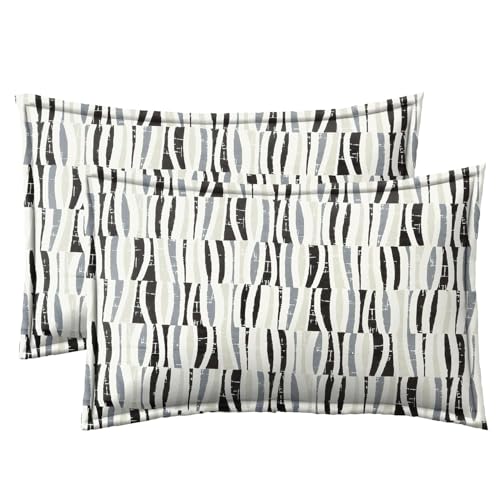 Image of Amazon Brand - Umi Soft Cotton 210 TC Striped Bedsheet Set 90X108 Inch | King /Double Bed Sheet with 2 Pillow Covers 17x27 | Trendy Elegant Stripes
