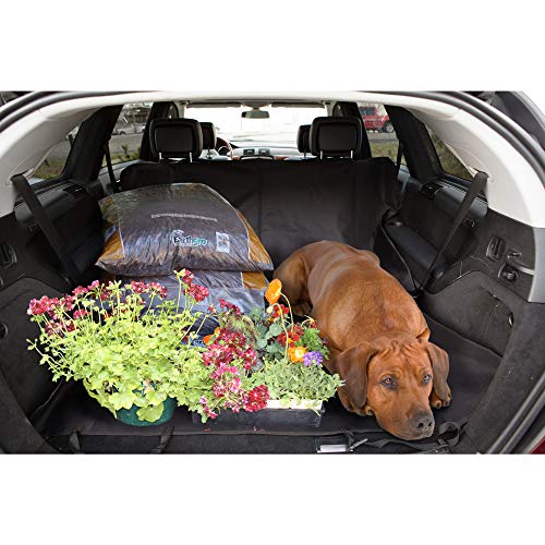 Furhaven Universal Water-Resistant Polycanvas Hammock-Style Backseat & Cargo Area Protector - Black, One Size #TOP3