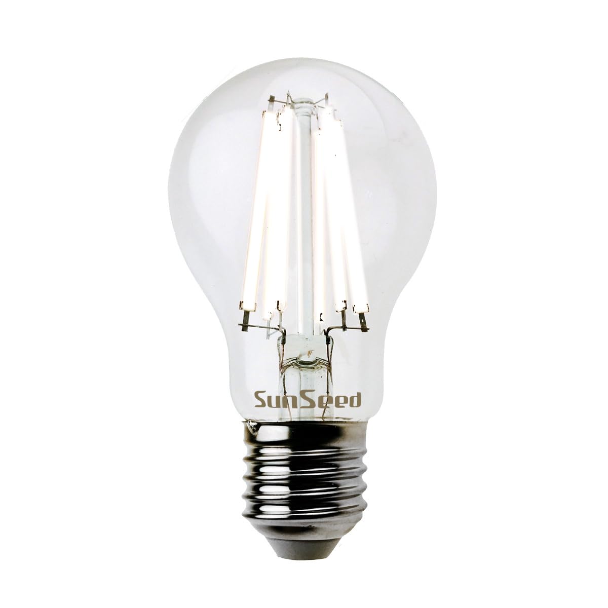 SUNSEED 10x Lampadina E27 Filamento LED Bianco 12W Goccia A60 1521 Lm Luce Calda 3000K, 100W Equivalente