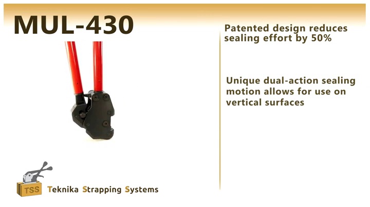 Image of IDL Packaging Teknika MUL-430 Heavy Duty Dual-Action Sealer for Steel Strapping, 1-1 /4 inch Strap Width