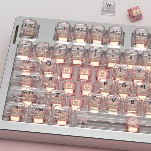 Image of Outemu Red Bean Creamy Pro Keyboard Switch with Diffuser for Mechanical Gaming Keyboard,5-Pin 40gf Linear Pre-Lubed Switches(20Pcs)