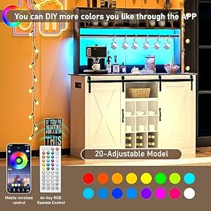 Vinctik6foxfarmhouseledcoffeebarw60000colorlightspoweroutlet7hooks9winkracksadjustableshelffortealiquorwineslidingglassdoor Urban Country Home Decor Vinctik 6fox farmhouse led coffee bar w60000 color lightspower outlet7 hooks9wink racksadjustable shelf for tea liquor winesliding glass door urban country home decor