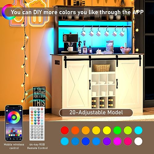 Vinctik6foxfarmhouseledcoffeebarw60000colorlightspoweroutlet7hooks9winkracksadjustableshelffortealiquorwineslidingglassdoor Urban Country Home Decor Vinctik 6fox farmhouse led coffee bar w60000 color lightspower outlet7 hooks9wink racksadjustable shelf for tea liquor winesliding glass door urban country home decor