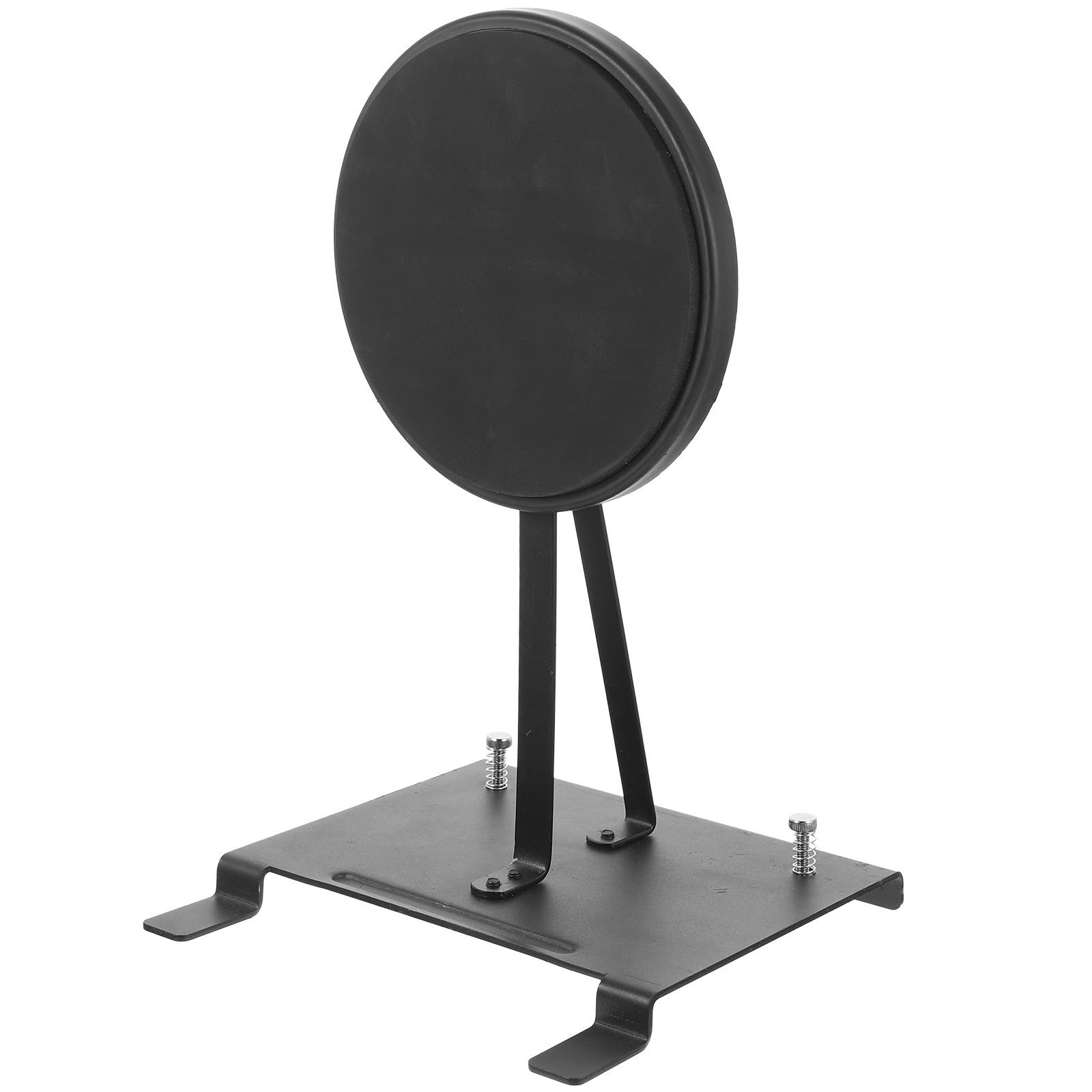 Tappetino per Batteria Singolo Nero in Acciaio, Accessorio per Pedale Cassa, Aumenta Durata Pelle e Qualità Suono, per Principianti