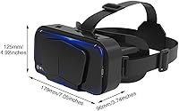 Vista 2 de Xiaokeis Auriculares de realidad virtual VR, gafas 3D, soporte de auriculares VR versión de 4.7-7 pulgadas, gafas de realidad virtual, auriculares