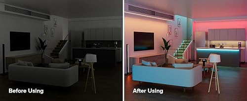 Miniatura 7 de SEZO RGBW COB LED Tira de luces RGB+blanco cálido 3000K 16.4FT5M DC12V 816LEDsm 0.472 in ancho FCOB RGBWW Flexible de alta densidad Uniforme Cinta