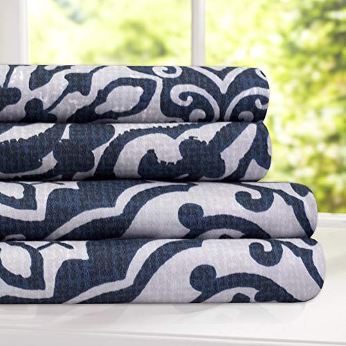 Image of California King Sheet Sets - Breathable Luxury Sheets with Full Elastic & Secure Corner Straps Built In - 1800 Supreme Collection Cal King Deep Pocket Bedding Set, Sheet Set, California King, Oasis