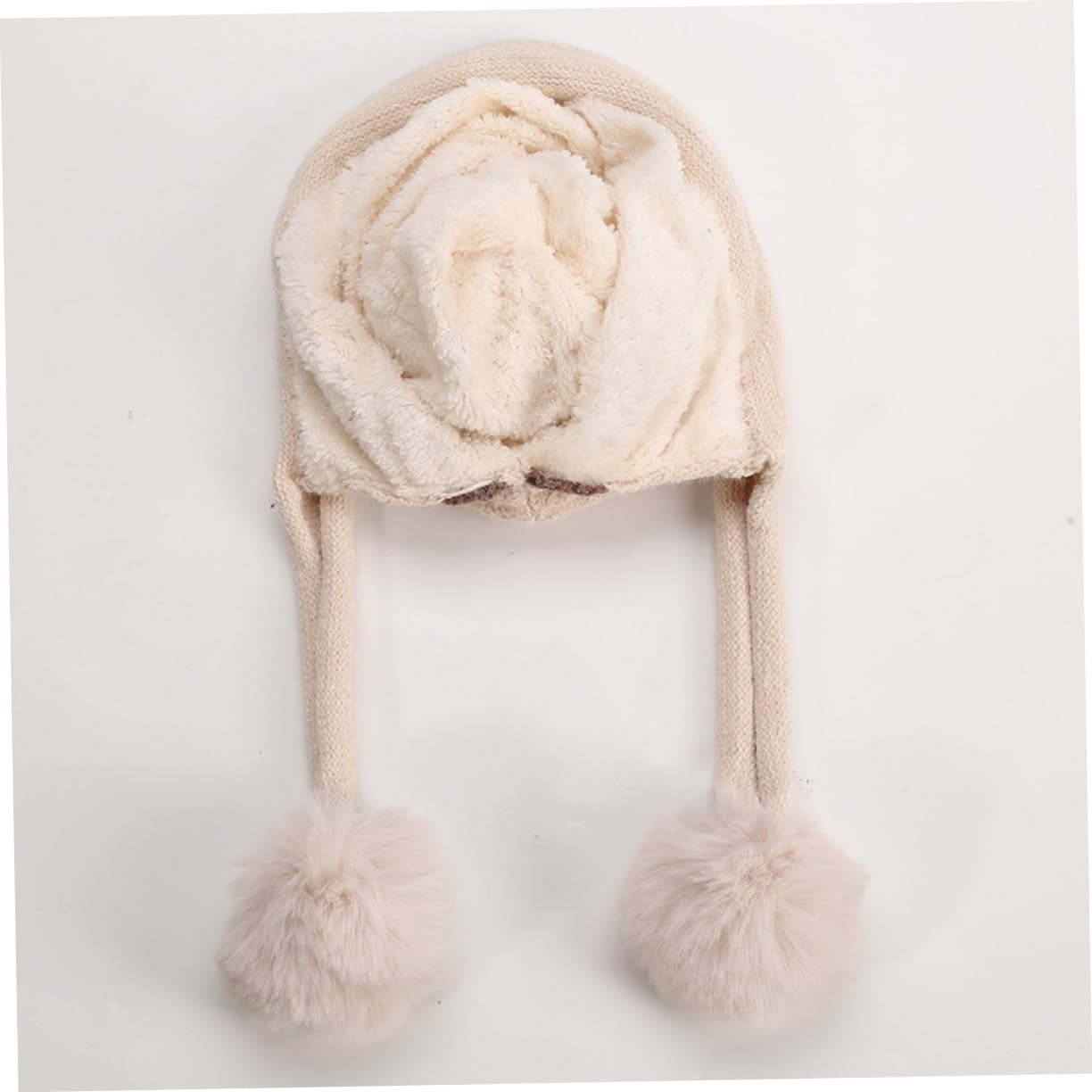 LIFKOME 2piezas Gorro De Lana Para Mujer Gorro De Esquí y Cómodo Para Actividades Invierno Beige