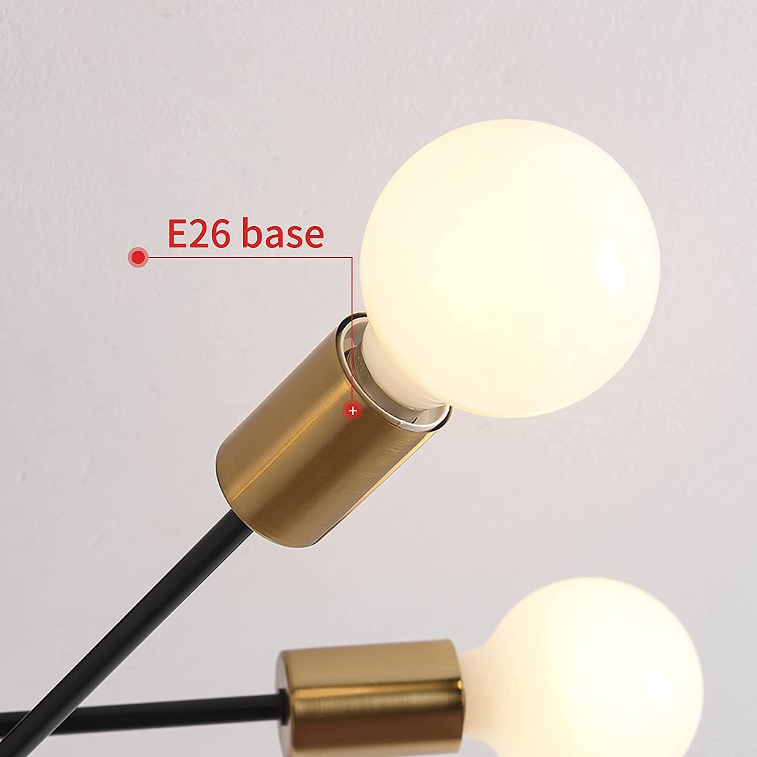 MIDI wieku Sputnik żyrandol, 6-Lights Semi spłukiwanie oświetlenia sufitowe, przemysłowe wyposażenie oświetlenia wiszącego do kuchni w jadalni Foyer