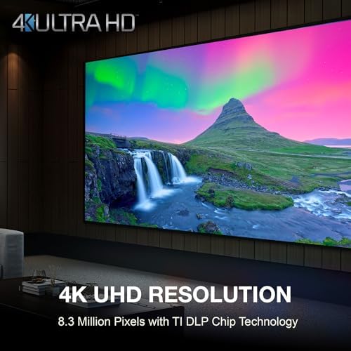 Optoma UHZ36-4K UHD, 3500 Lumens, HDR & Filmmaker Mode, Laser Home Theater Projector, 3500 Lumens, — view 2