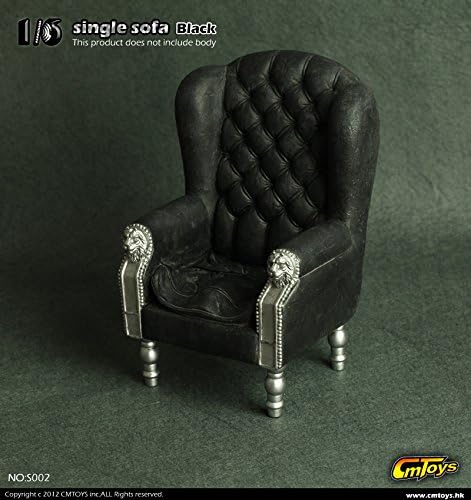 CMToys Single Sofa Chair Furniture 1/6 Black S002