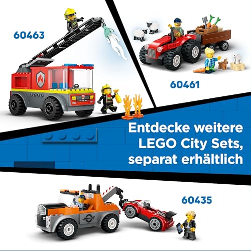 LEGO City Radlader - Spielzeugbagger für Kleinkinder, Mädchen und Jungen ab 4 Jahren - Fahrzeug Spielset - Montessori Geschenkideen für die Vorschule - Set mit 2 Bauarbeiter Minifiguren 60450
