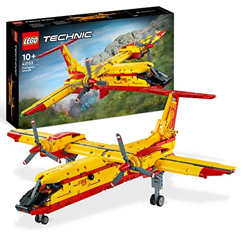 LEGO Technic L’Avion de Lutte Contre l'Incendie, Jouet Pompier à Construire, Maquette pour Enfants Dès 10 Ans, Jeu Éducatif, Idée Cadeau 42152
