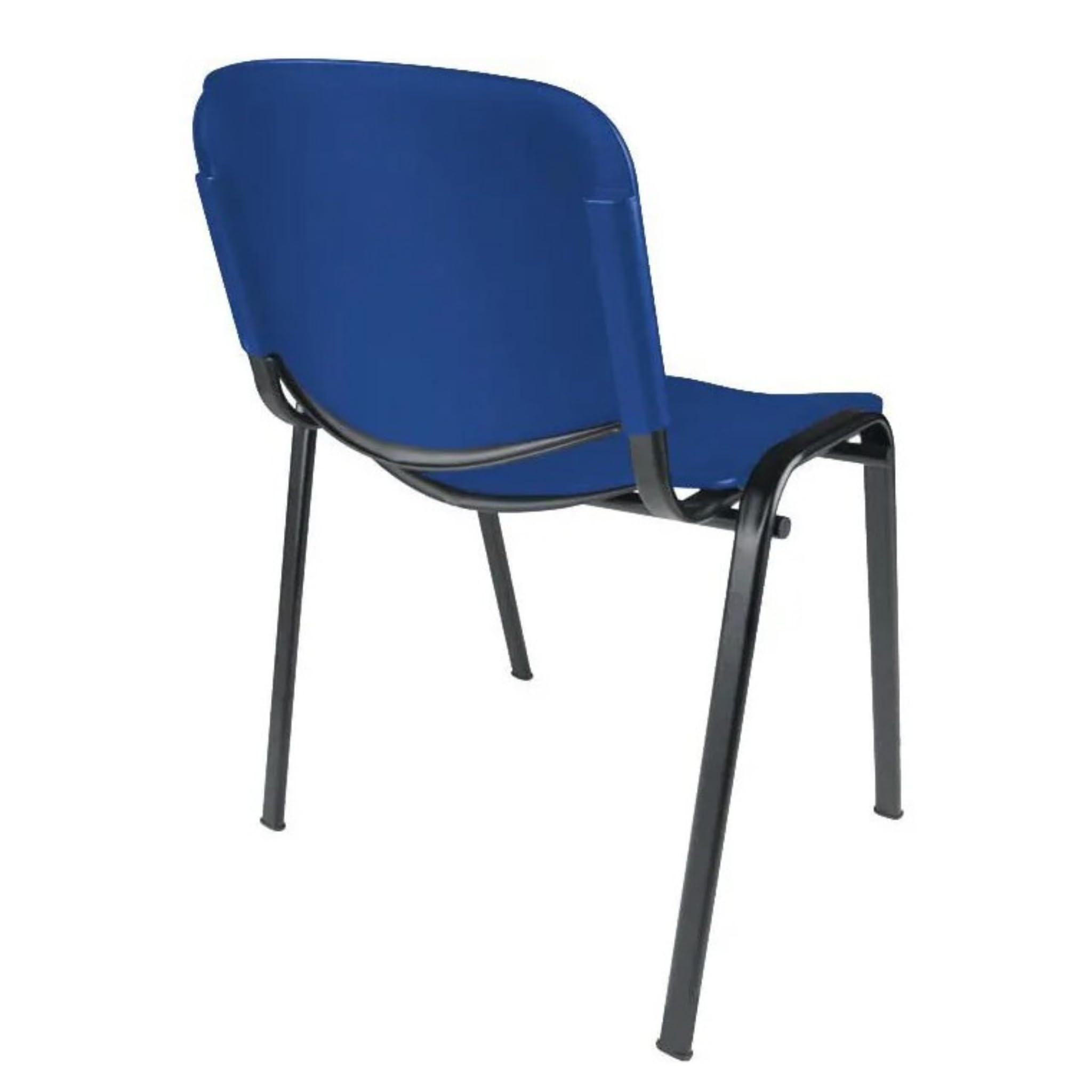 Topsit Lot de 4 chaises Visiteur, chaises de conférence, empilables, avec Assise et Dossier en Plastique