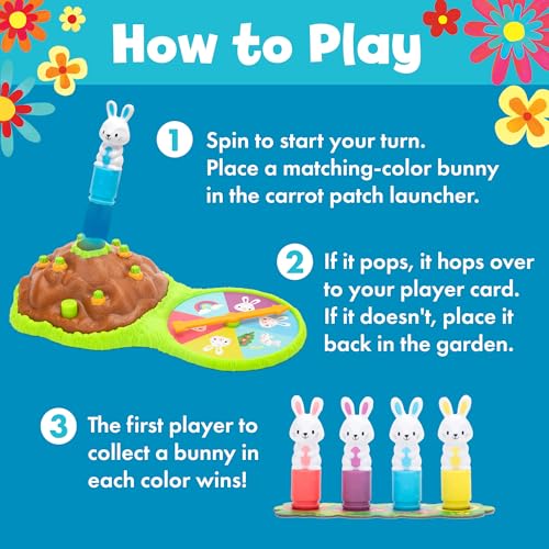Educational Insights Pop Pop Bunny Hop juego de mesa para niños 3-5 miniatura 4