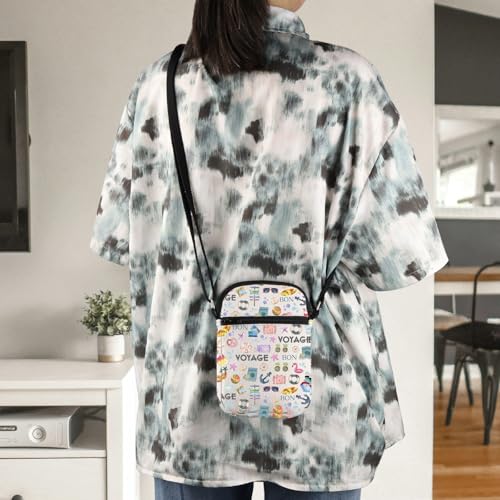 WCGXKO Cruise Trip Gift The One Where They Go On A Cruise Zipper Crossbody Bag4