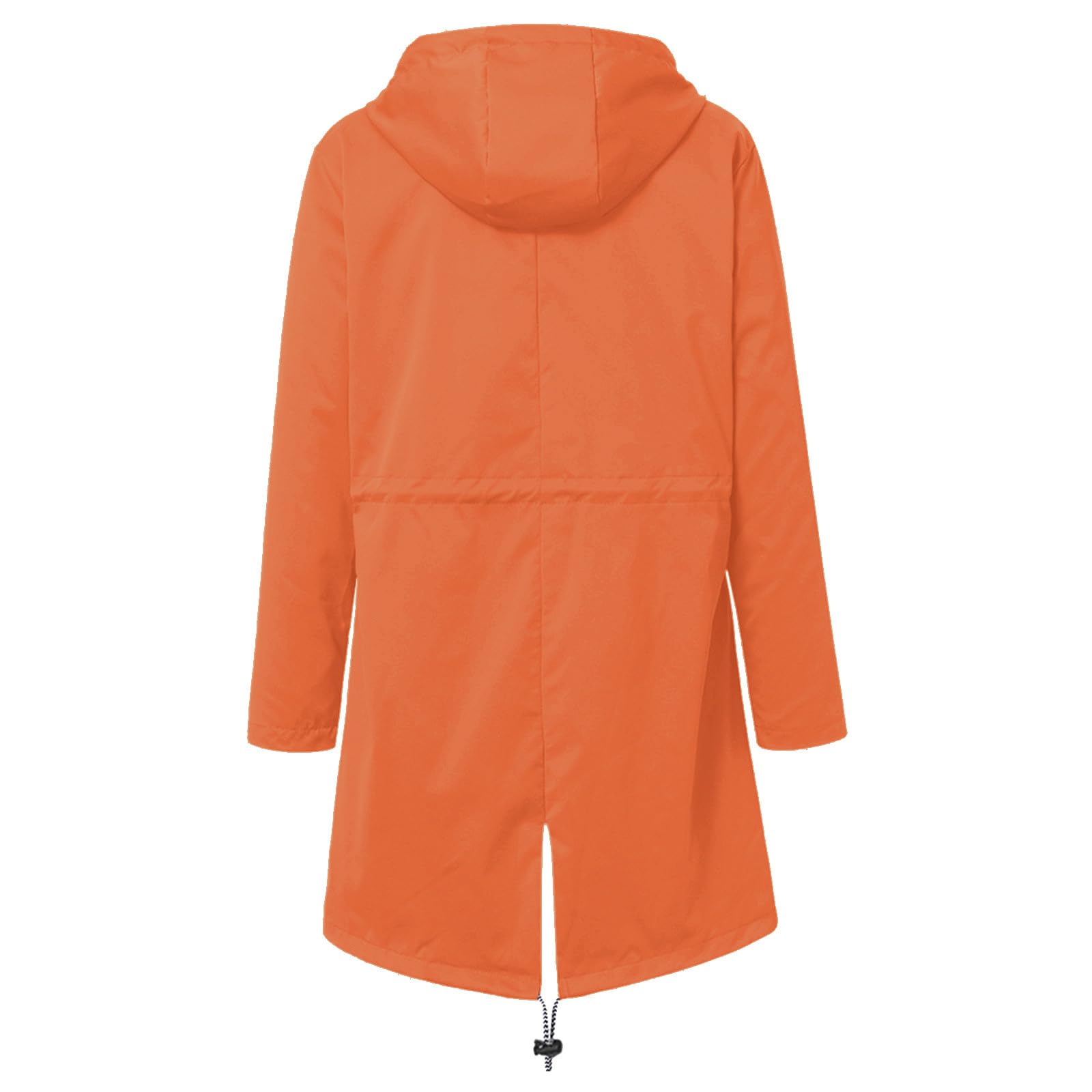 Generisch -Chubasquero con capucha, chaqueta cortavientos ligera de manga larga, cremallera, cordón, impermeable con bolsillos