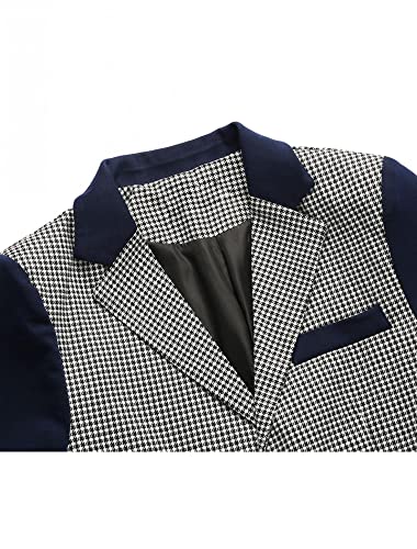 Allegra K Uomini Giacca con Tacche Torna Sfiati