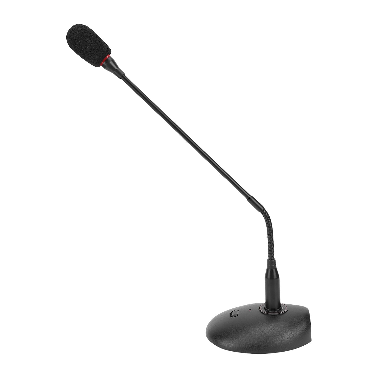 Cryfokt Elastyczny Przewodowy Mikrofon Konferencyjny z gęsią szyją, Kardioidalny Mikrofon Pojemnościowy, Standardowy 3-pinowy XLR z wtyczką męską z podstawą i Klawiszem Włączania, Idealny do