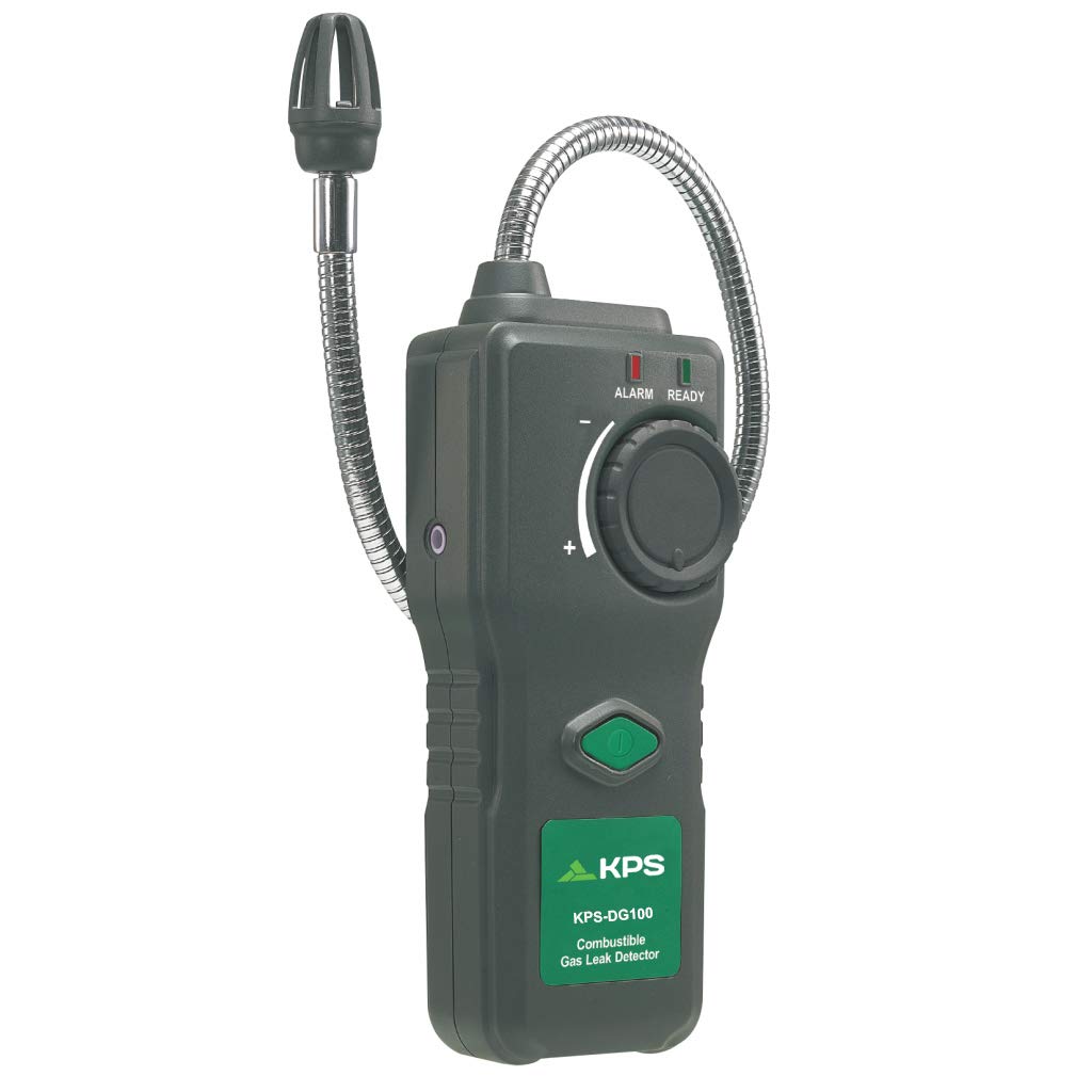 Detector de gas profesional KPS-DG100. Detecta Gas natural, Metano, Etano, Propano, Butano, Acetona, Alcohol, Amoníaco, CO, Gasolina, Disolventes de Hidrógeno, Diluyente de laca, Nafta.