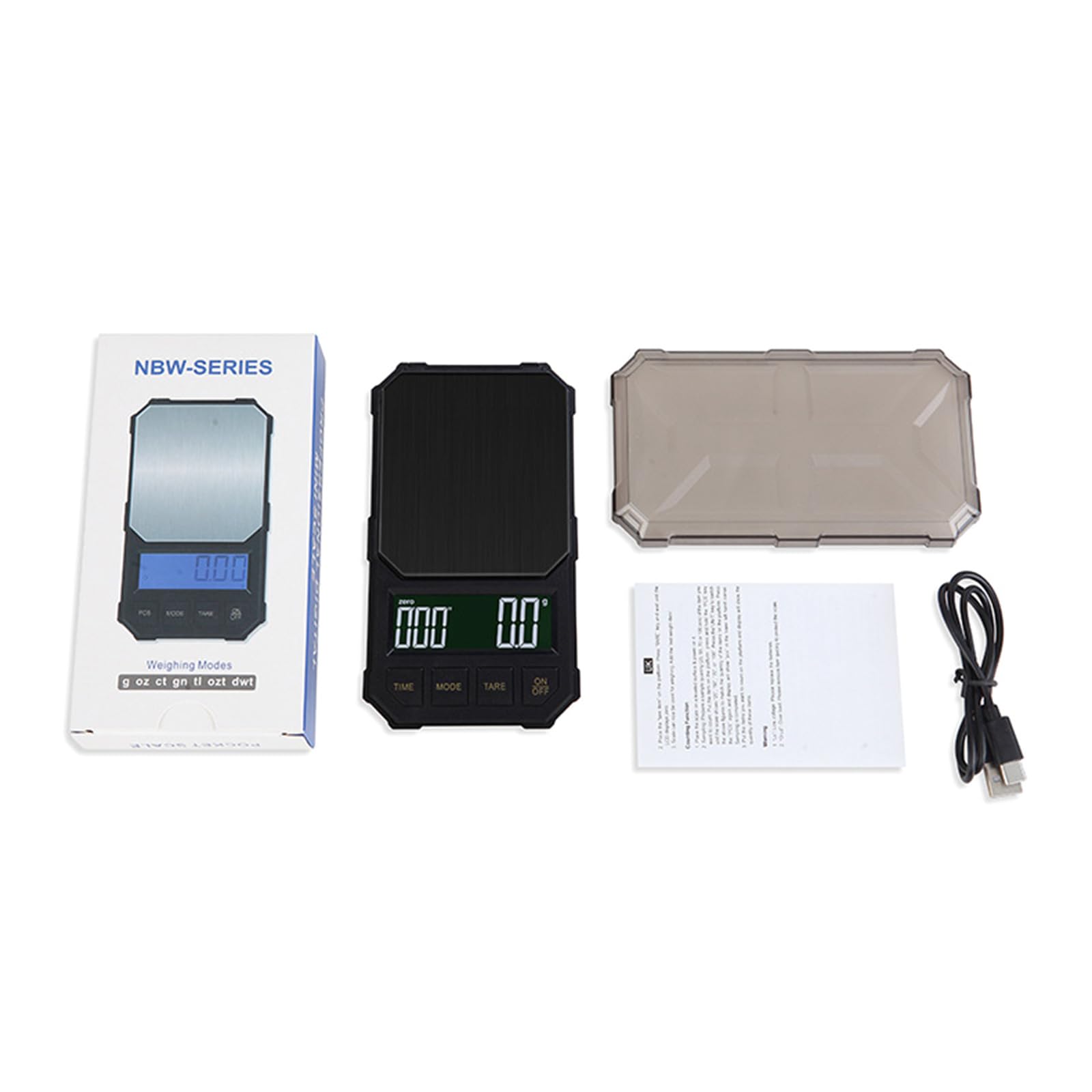 Buxuaaaa 2Kg 1Kg / Kitchen Electronic Scale Coffee Scale With Timer Backlit Function Coffee Maker Tool Espresso Rechargeable Stainless Steel Weighing