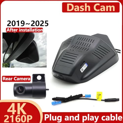 Kamera Samochodowa dla Ford Ranger Europe Puma 2019-2025, 4K UHD 2160P Samochód DVR Dash Cam Kamera Night Vision Rejestrator