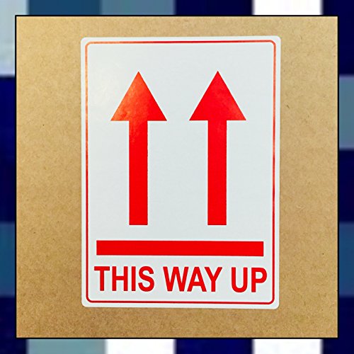 Image of Adpac Parcel Labels This Way Up 108x79mm on Roll Diameter 210mm Ref SG108TH [500 Labels]