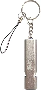 Amazon | 【村の鍛冶屋】デカ音緊急ダブルホイッスル シルバー MK-6076