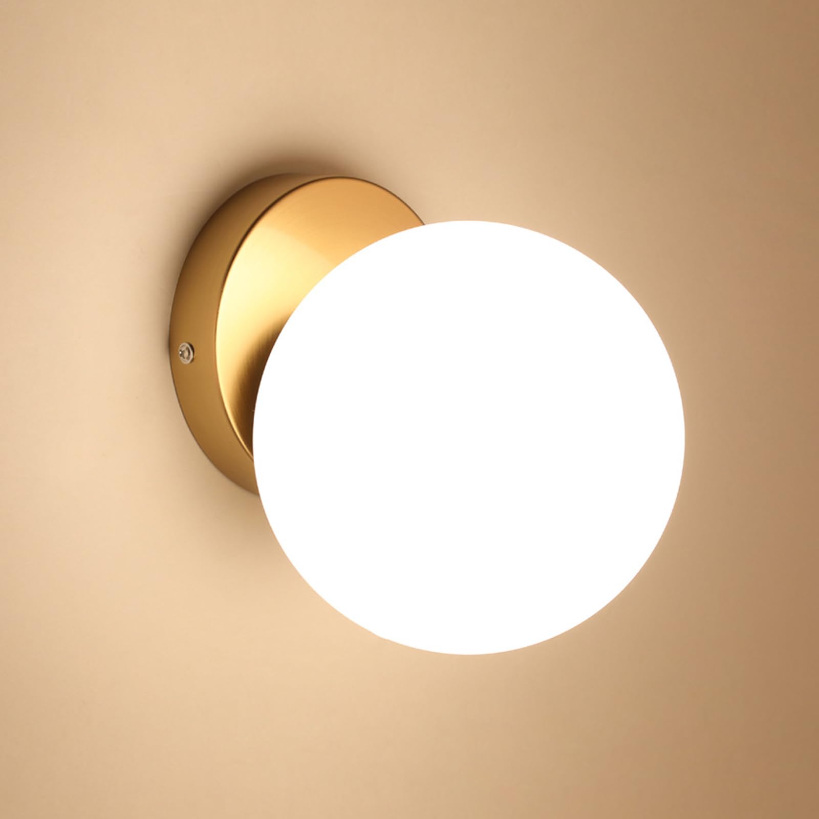 Comely Modern E27 Wall Lamp, Wall Light with Antique Gold Base, Wall Light Interior Lighting for Stairs, Bedrooms and Corridors — image 1