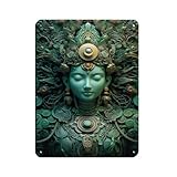 Matériau : étain/métal, avec plaque en étain de style nostalgique. Dimensions : 20 x 30 cm et 30 x 40 cm