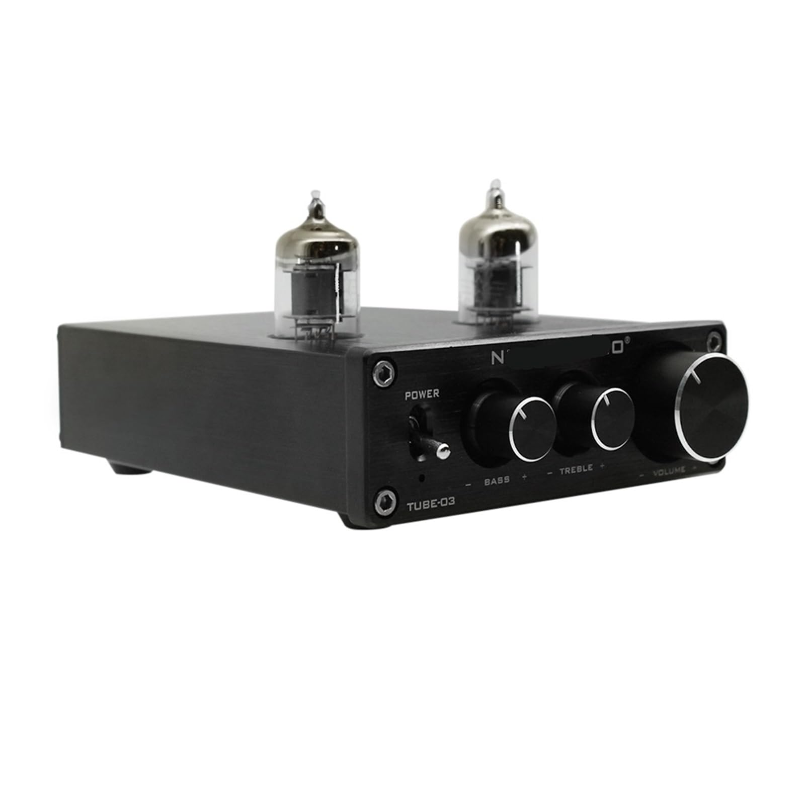 QOLOKAFG TUBE-03 HiFi Audio Preamplifier 6K4 Tube Amplifier Buffer Treble Bass Adjustment Preamplifier European Standard AC100-240V
