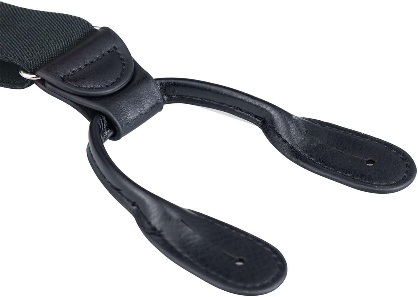 Buyless Fashion Butten End Suspenders for Men - 48" Adjustable Straps 1 1/4" - Y Shape - Image 2