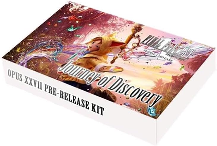 Final Fantasy TCG Set 27 Journey of Discovery Prerelease Kit - 6 Packs, Promo Card, Exclusive Sleeves